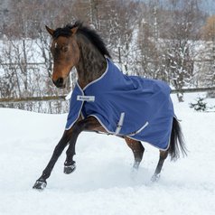 Nepromokavá deka s vyšším krkem Bucas Freedom, modrá, 0 g