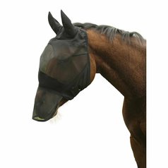 Maska proti hmyzu pro koně z PVC (s ochranou nosu)