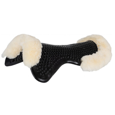 Dečka tlumící Massage Gel Full Sheepskin Acavallo, černá/transparentní